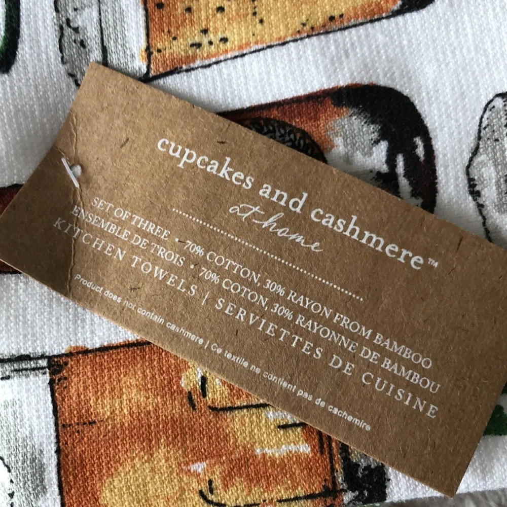 Cupcakes & Cashmere BEER Print Kitchen Towels